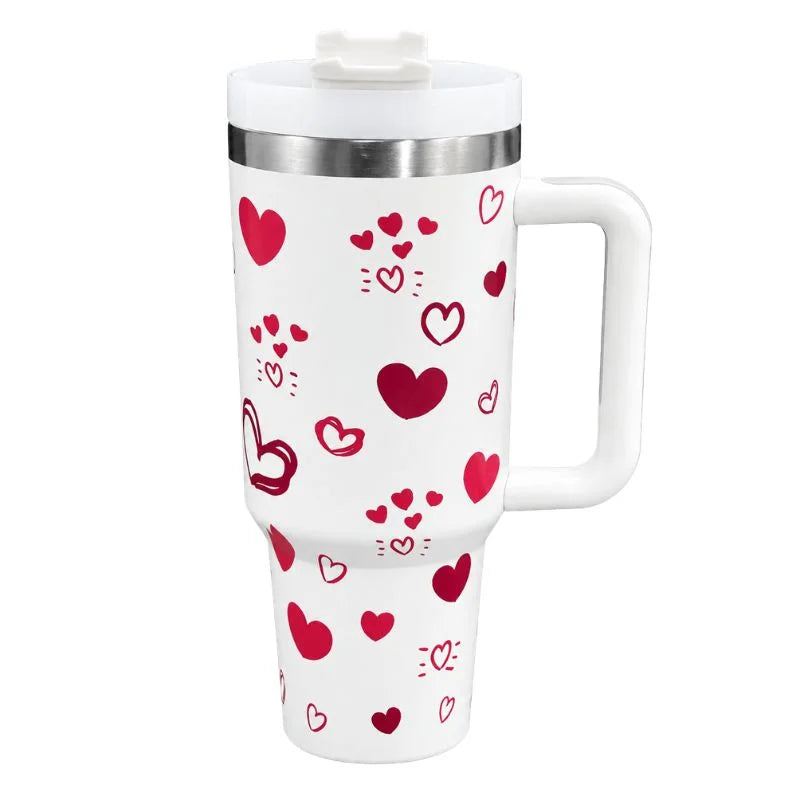 Red Heart Stainless Steel Tumbler