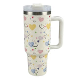 Happy Heart Stainless Steel Tumbler