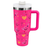 Happy Heart Stainless Steel Tumbler