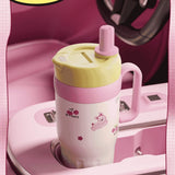 Pink Cheery Cat Stainless Steel Character Tumbler