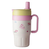 Pink Cheery Cat Stainless Steel Character Tumbler