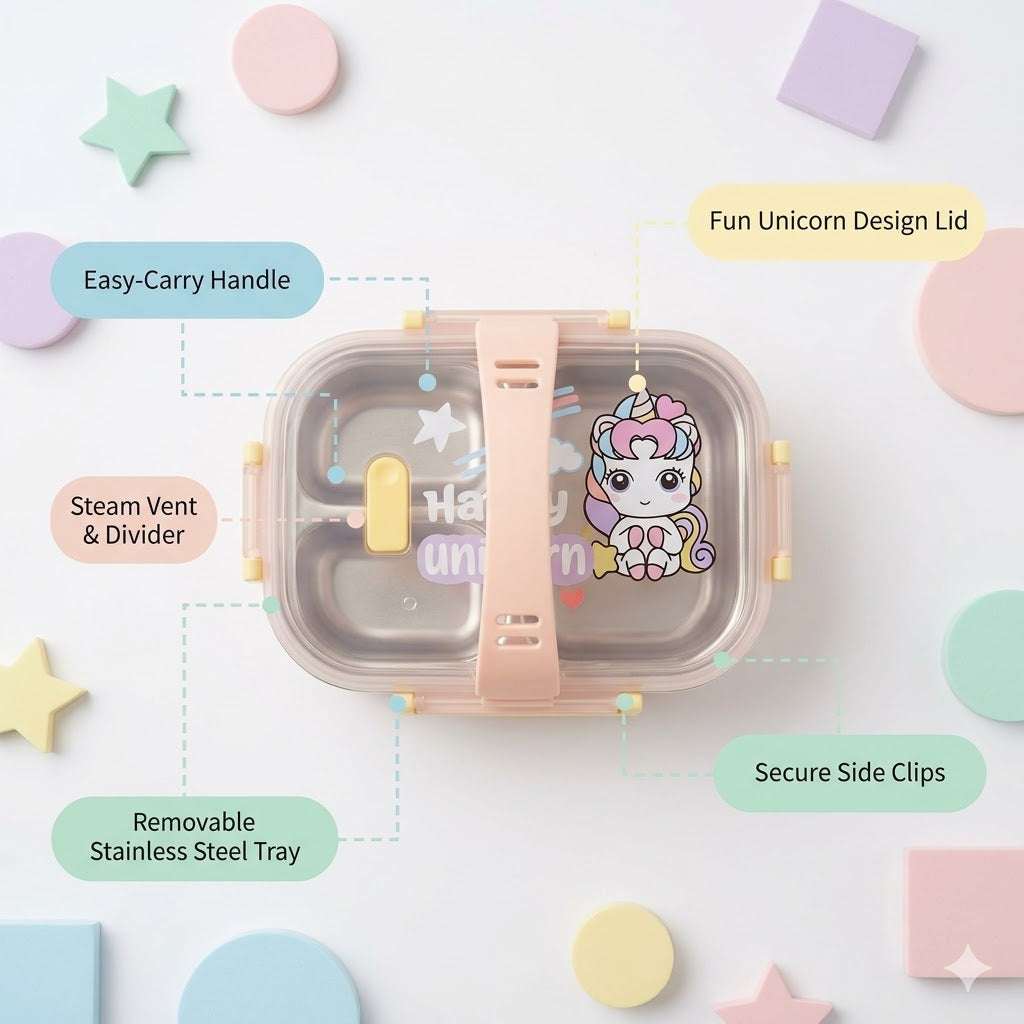 Happy Unicorn Lunch Box