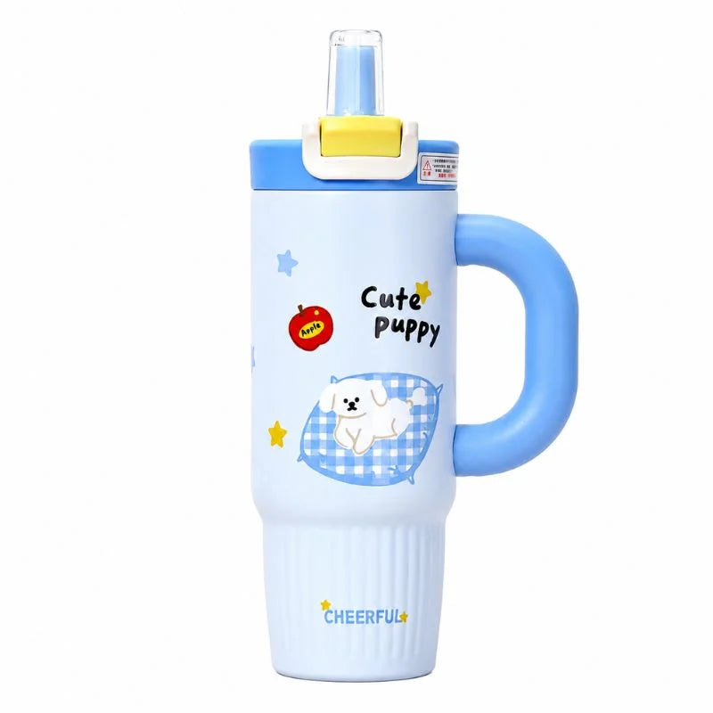 "Cheerful" Happy Day Cat Tumbler -  Red