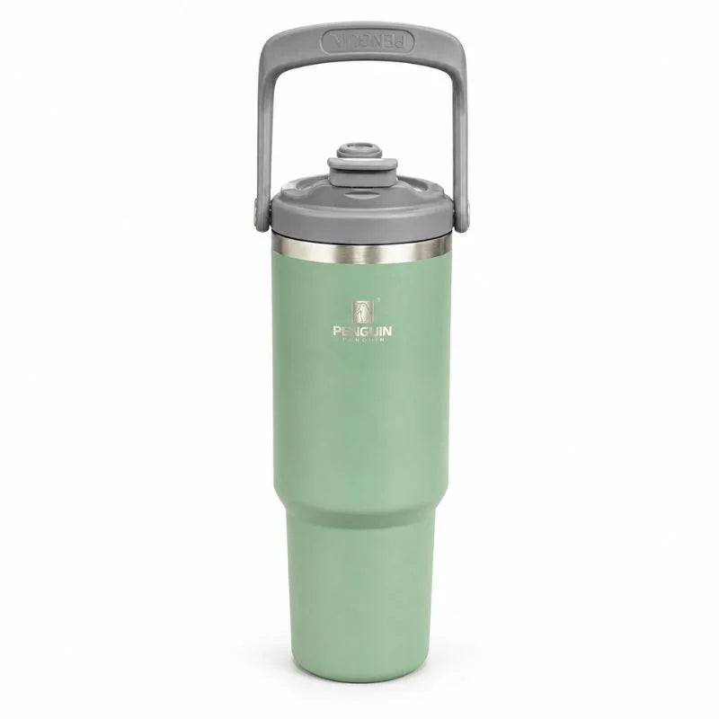 " Penguin " Stainless Steel Tumbler - Pink
