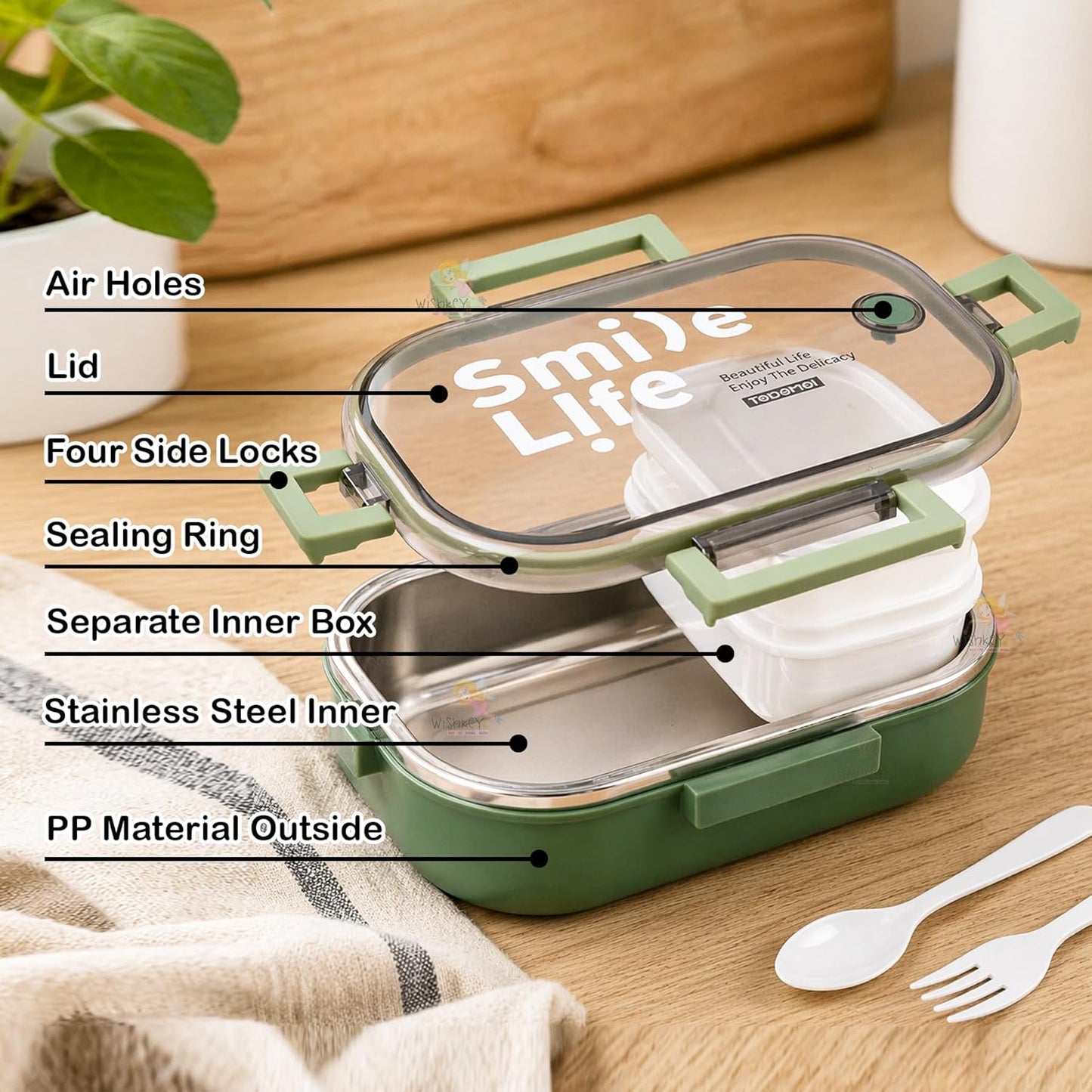 Smile Life Lunch Box