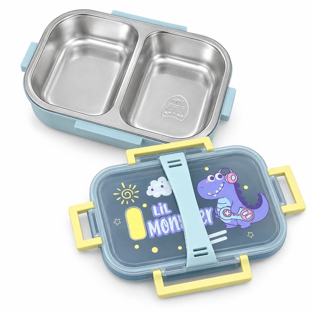 Kids dinosaur stainless steel lunch box