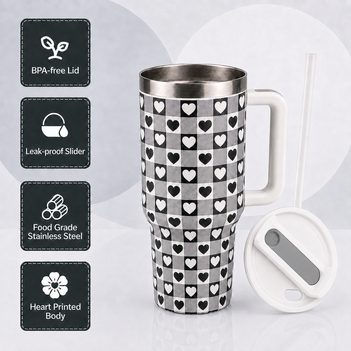 Check Stainless Steel Tumbler