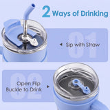 Lavender stainless steel water tumbler bottle with Cinnamoroll design-2