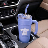Lavender stainless steel water tumbler bottle with Cinnamoroll design-4